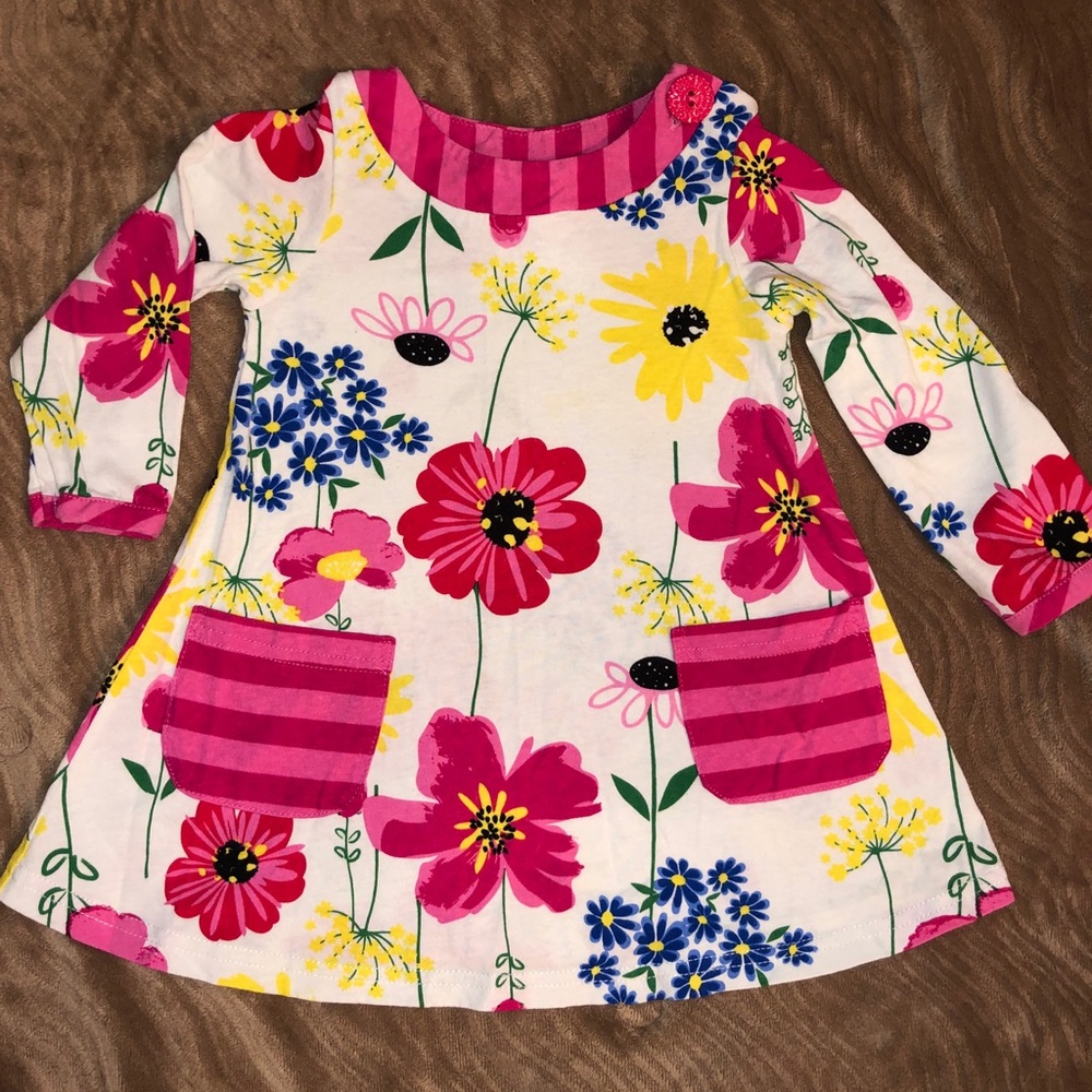 Good Lad size 18 M white pink floral dress